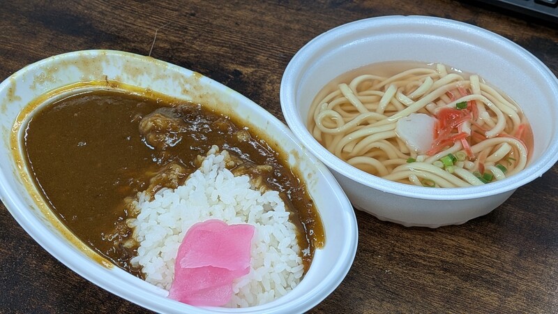 カレー、そば
