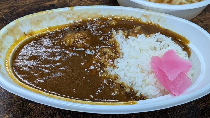 蓋を開けたカレー