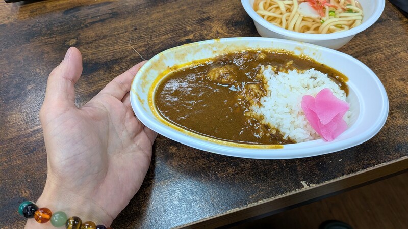 カレーのサイズ感