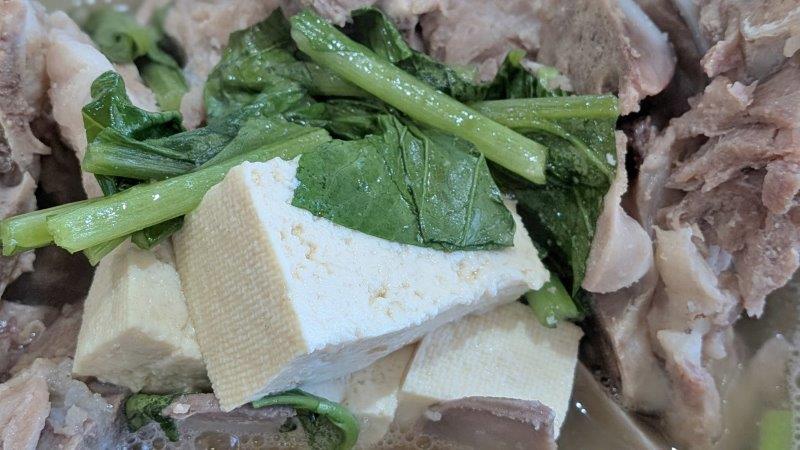 島豆腐、からし菜