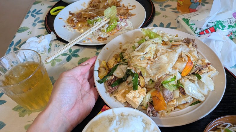 愛ちゃん食堂 チャンプルー 量